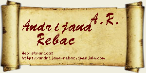 Andrijana Rebac vizit kartica